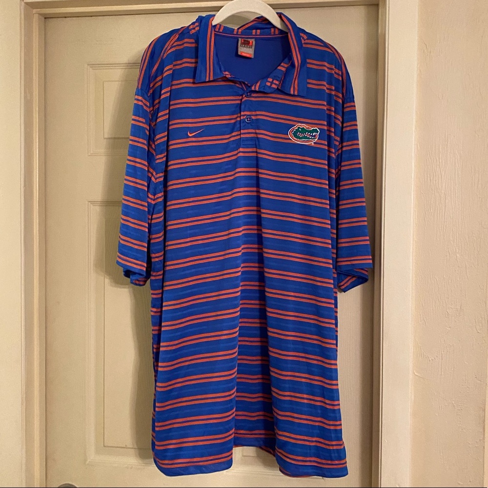 Nike Florida Gators Striped Performance Polo